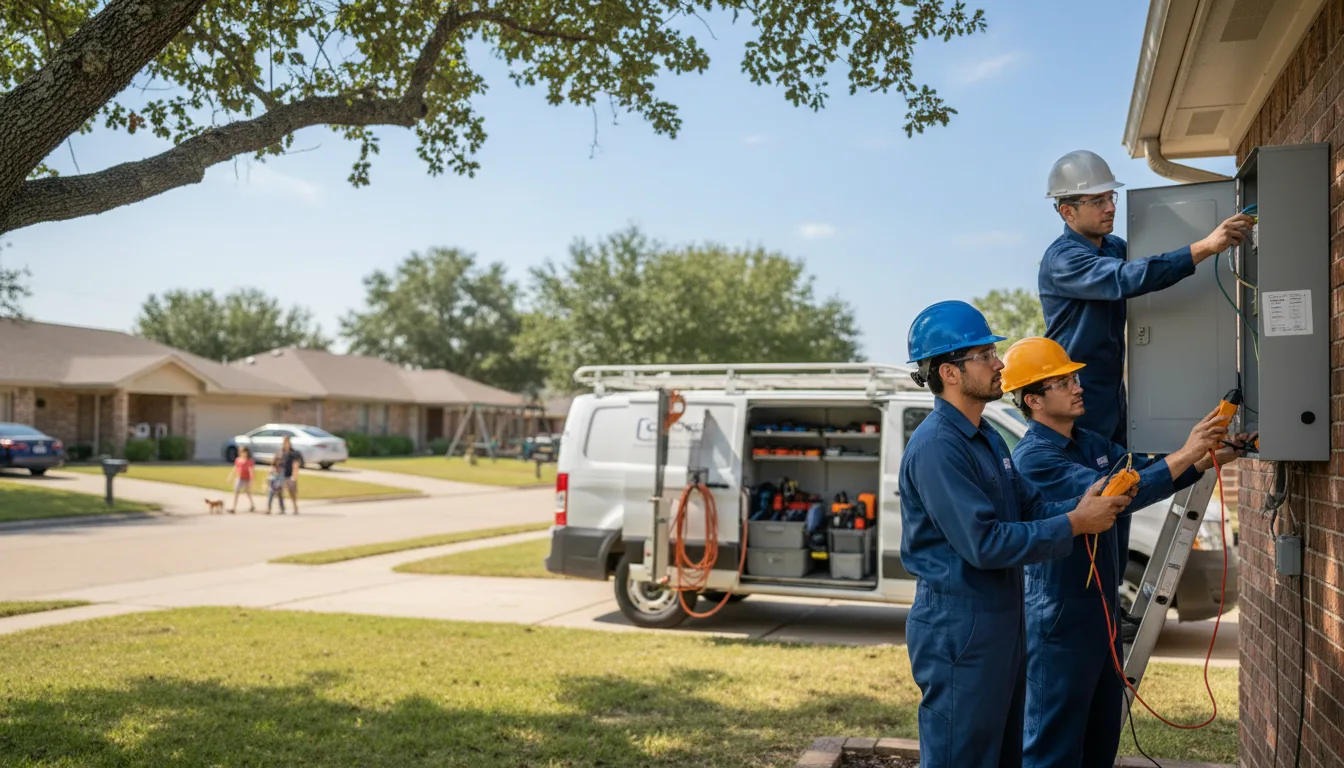 Certified electrician providing emergency electrical services in Dale, WI